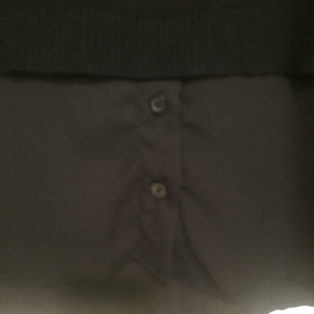 Adrianna Papell twofer black on black sweater L - Picture 7 of 11